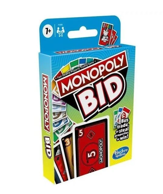 Hasbro Monopoly Bid! kártyajáték