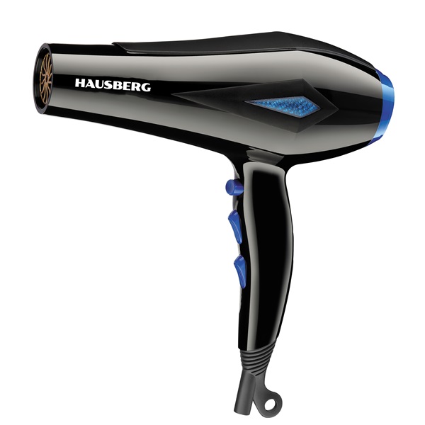 Hausberg HB-28 2400W fekete hajszárító (Újszerű)
