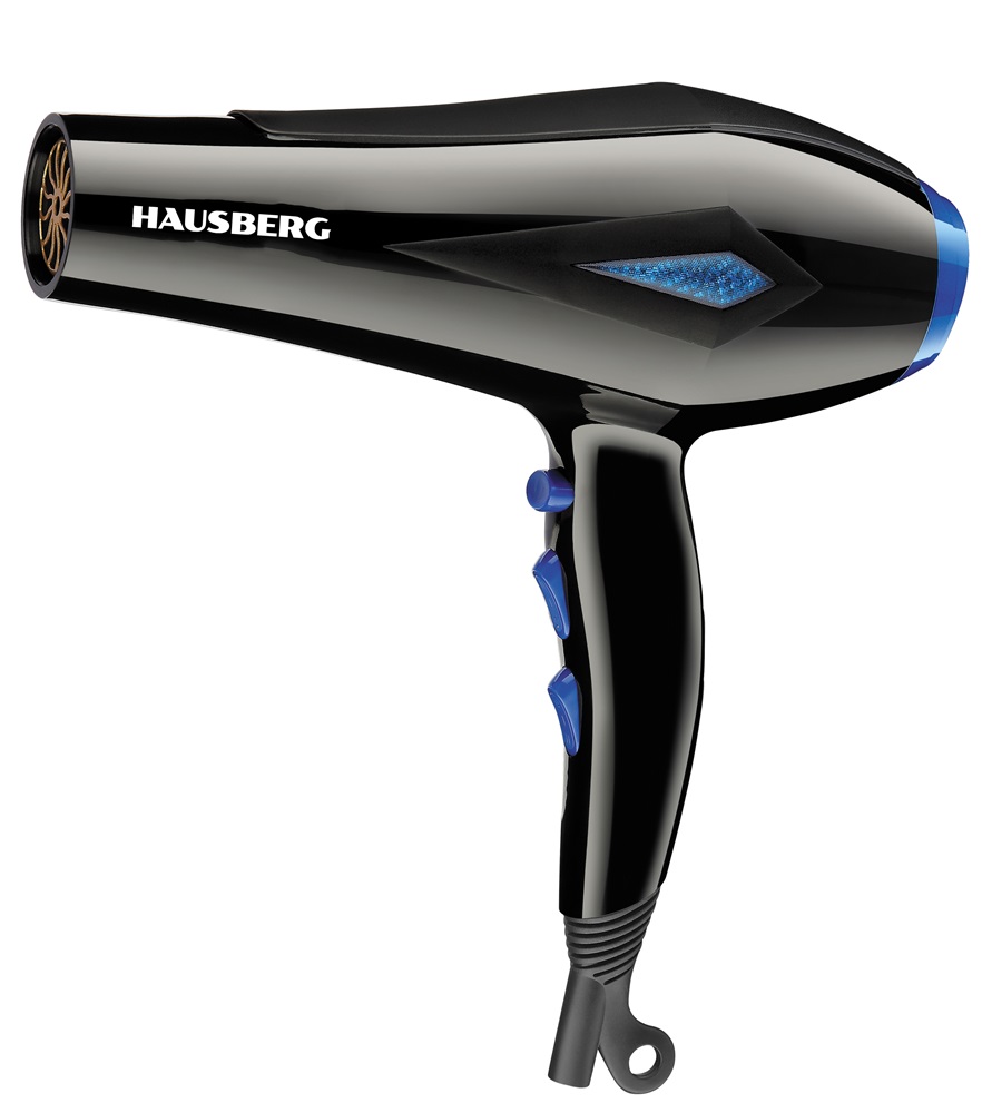 Hausberg HB-28 2400W fekete hajszárító (Újszerű)