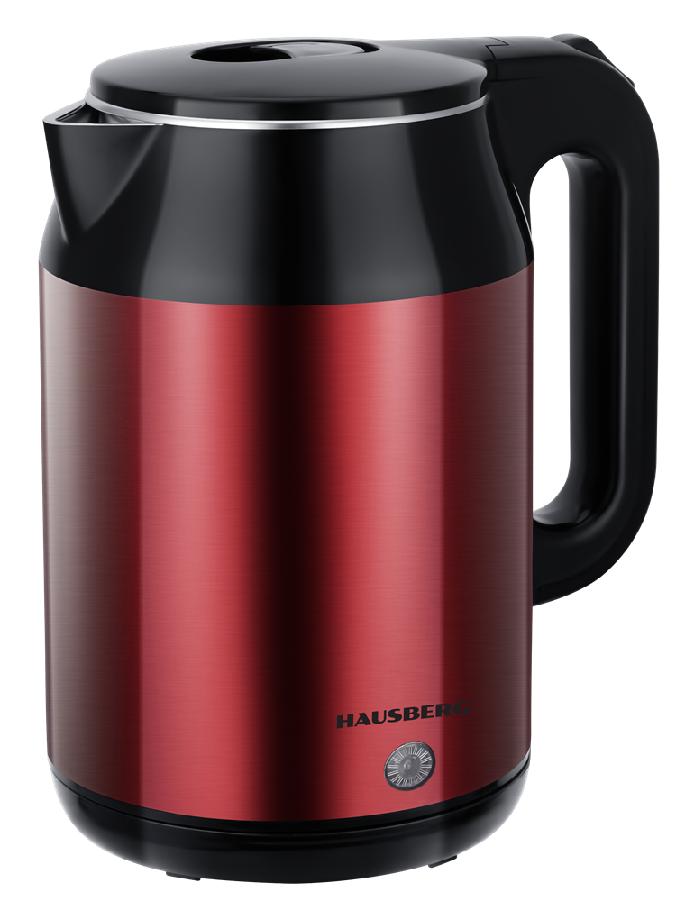 Hausberg HB-3623RS 2,2L-es vörös dupla falú acél vízforraló
