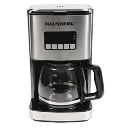 Hausberg HB-3755 1200W WiFi app vezérléssel, időzítővel, 1,8L üveg kancsóval elektromos kávéfőző