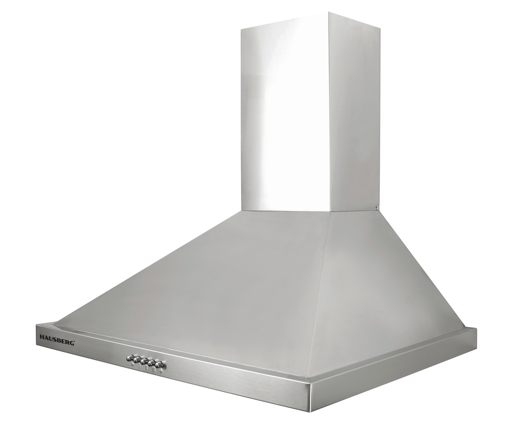 Hausberg HB-1260IN inox, szabadonálló, kürtős, méret:42 cm, zajszint:56 dB, páraelszívó