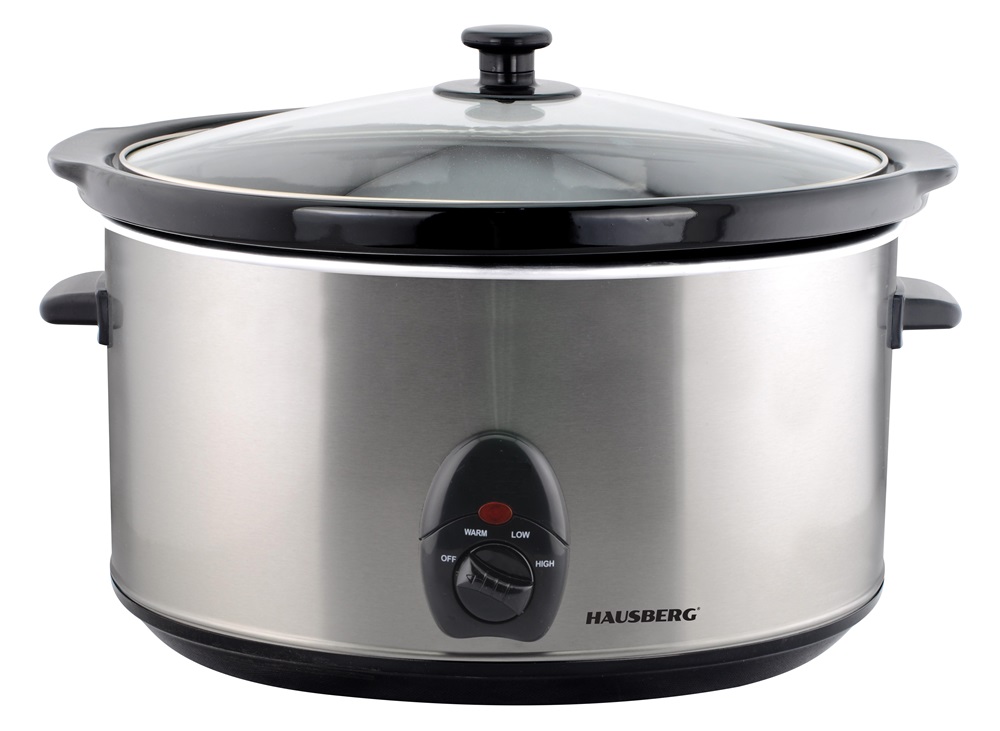 Hausberg HB-1300 200W ezüst-fekete elektromos lassú főző 3,5L