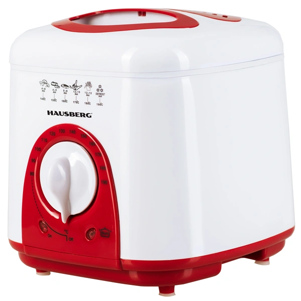 Hausberg HB-1320RS 1 literes 950W vörös elektromos olajsütő
