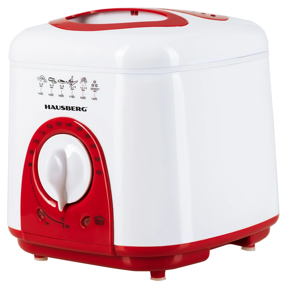 Hausberg HB-1320RS 1 literes 950W vörös elektromos olajsütő