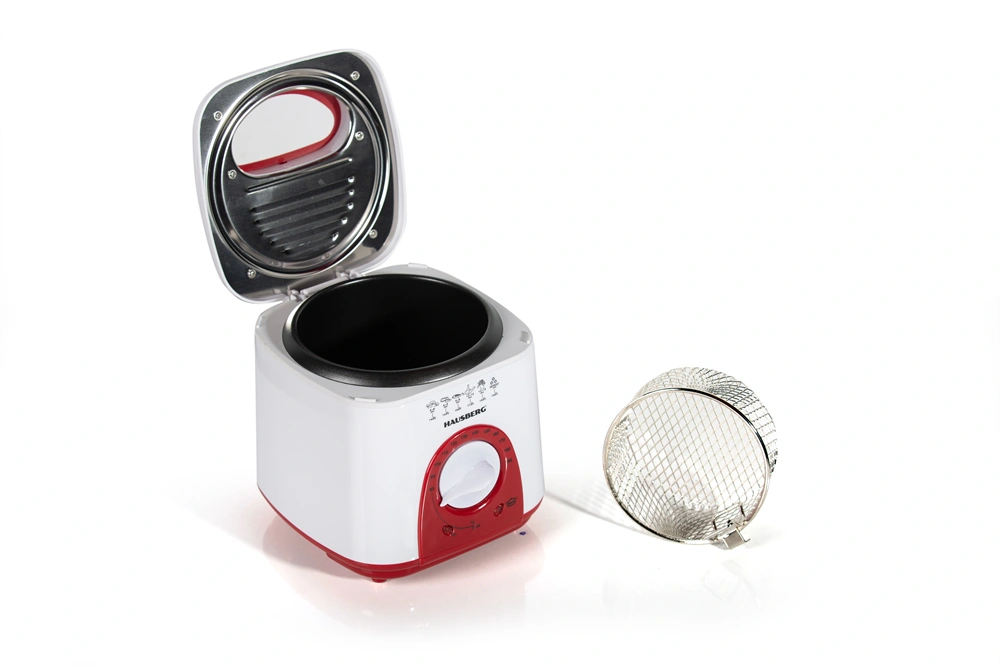Hausberg HB-1320RS 1 literes 950W vörös elektromos olajsütő