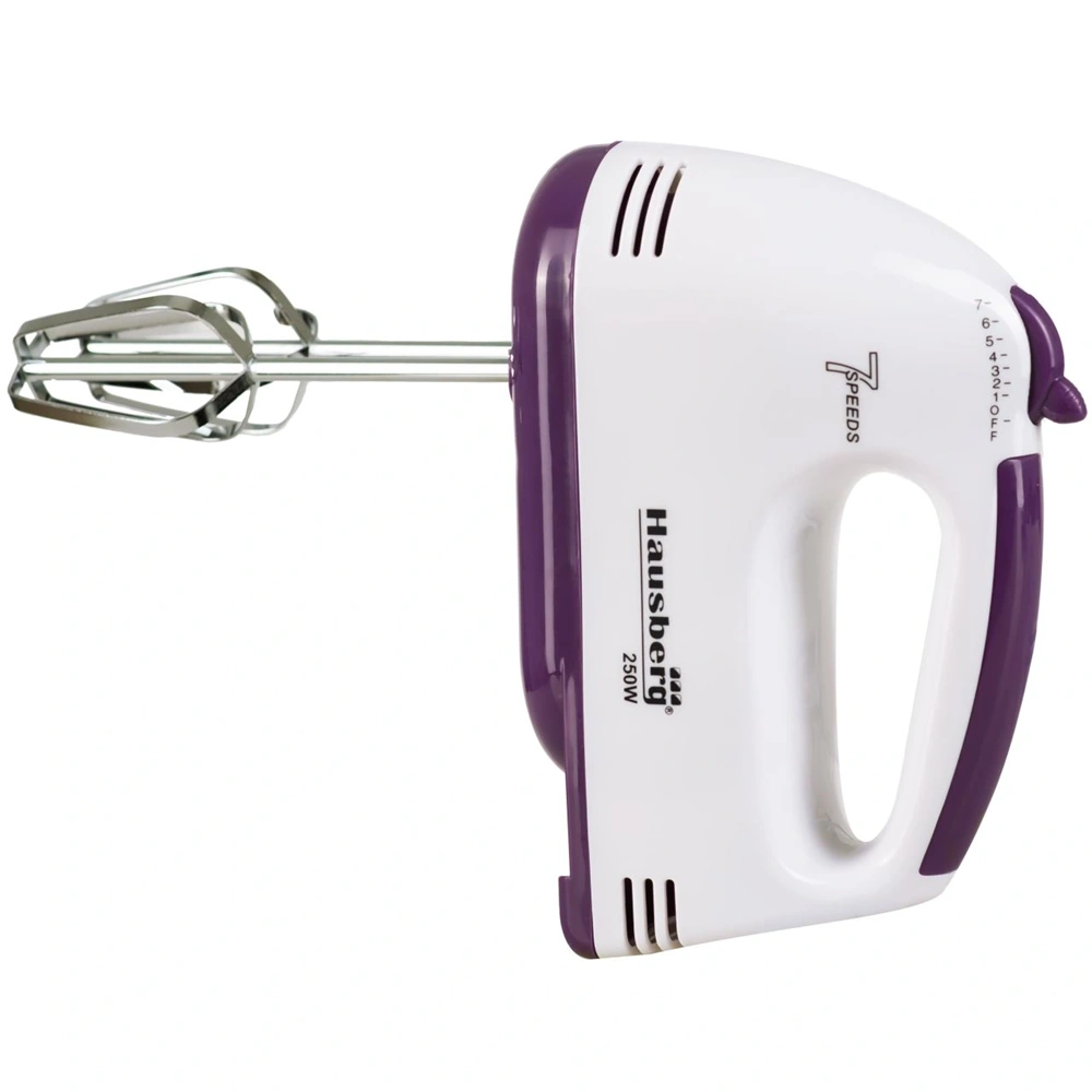 Hausberg HB-4112MV 250W-os 7 sebességes elektromos kézimixer réz motorral