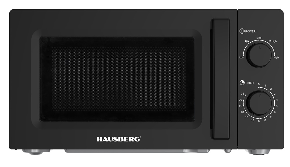 Hausberg HB-8008NG 700W 20L fekete mikrohullámú sütő