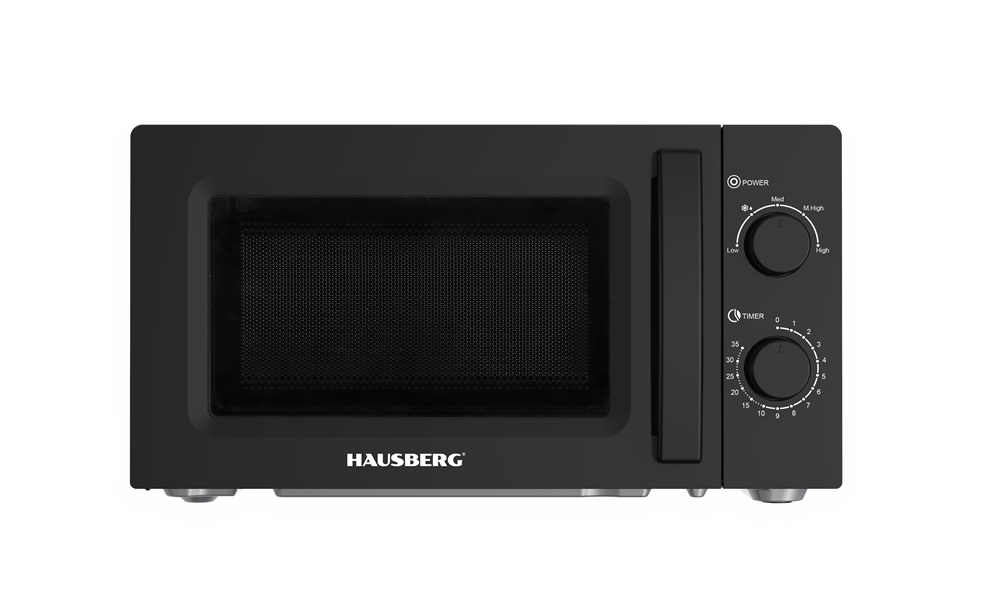 Hausberg HB-8008NG 700W 20L fekete mikrohullámú sütő