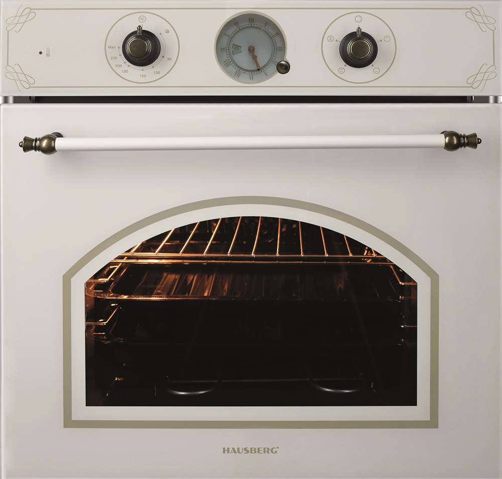 Hausberg HB-8050RST bézs, rusztikus, beépíthető, sütőtér:57L, grill, légkeveréses sütő