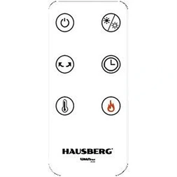 Hausberg HB-8219AB digitális, 2000W, kerámia fűtéssel, láng hatással, távirányitással, időzítővel,elektromos kandalló