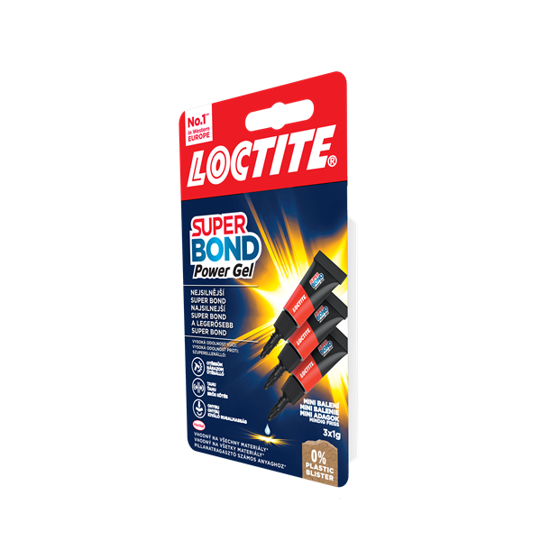 Henkel Loctite Super Bond Power Gél Mini Trio 3x1g pillanatragasztó