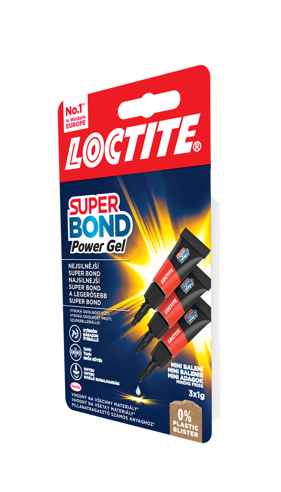 Henkel Loctite Super Bond Power Gél Mini Trio 3x1g pillanatragasztó