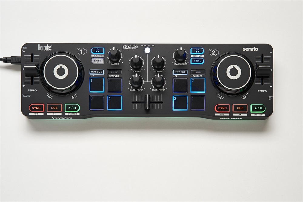 Hercules 4780884 DJ Control Starlight kompakt DJ kontroller