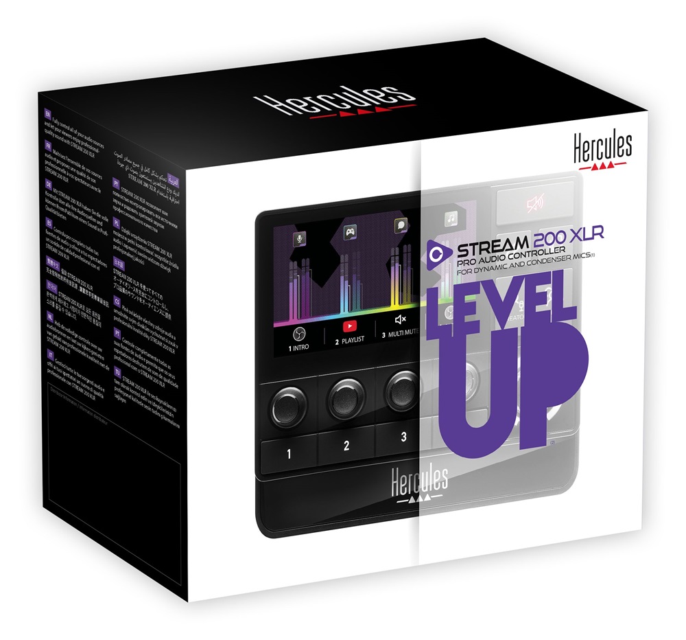 Hercules 4780934 Stream 200 XLR audio vezérlő