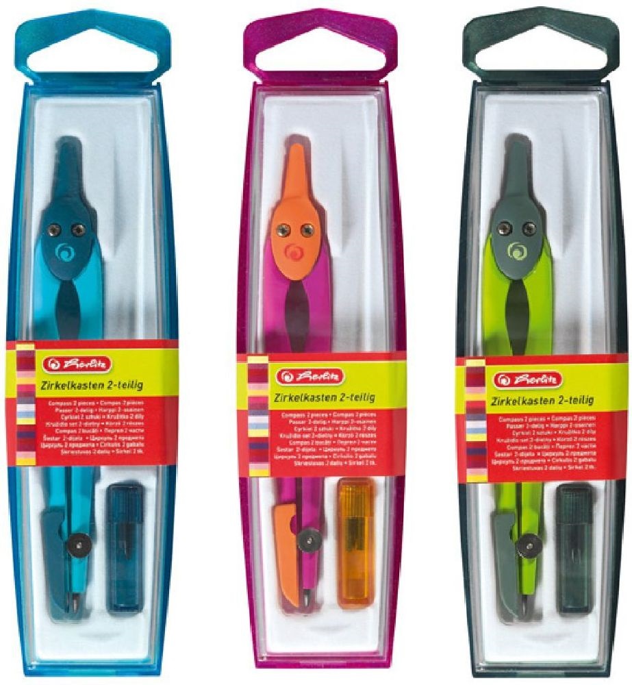 Herlitz 1 részes vegyes színű körző + póthegy