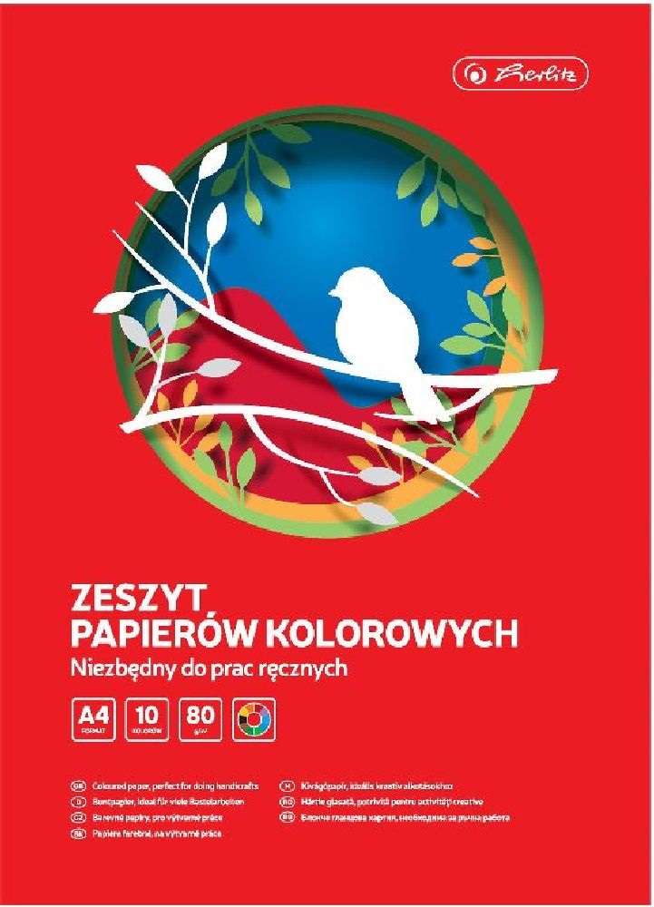 Herlitz A4 10 lap fényes kivágópapír