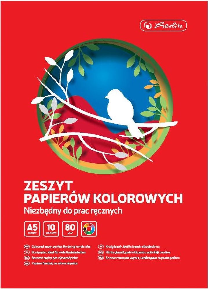 Herlitz  A5 10 lap fényes kivágópapír