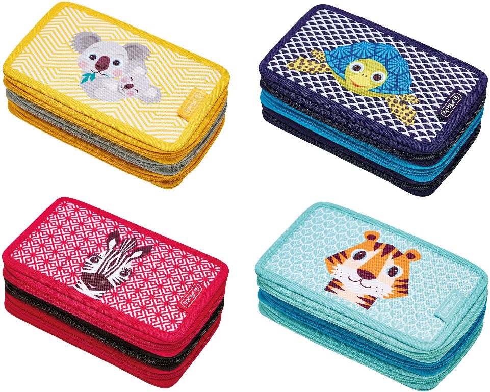 Herlitz Cute Animals Mix 3 emeletes üres tolltartó