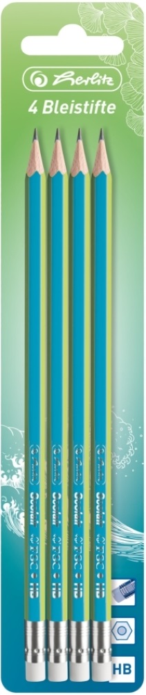 Herlitz GREENline HB 4db-os grafitceruza