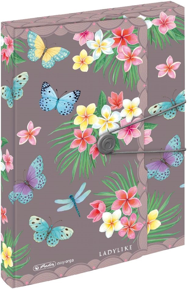 Herlitz Ladylike Butterflies Easy Orga To Go A4 PP füzetbox