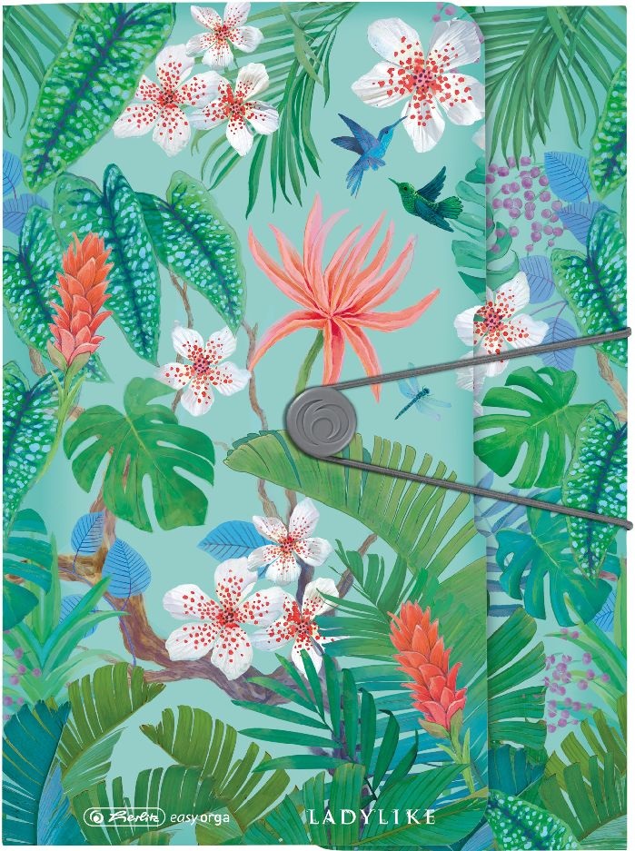 Herlitz Ladylike  Jungle A4 PP gumis mappa