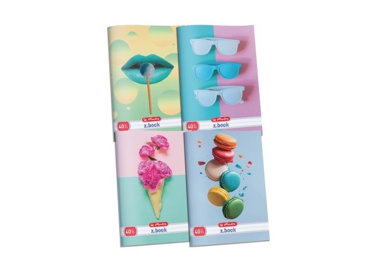 Herlitz Pastel A4 40lapos vonalas füzet