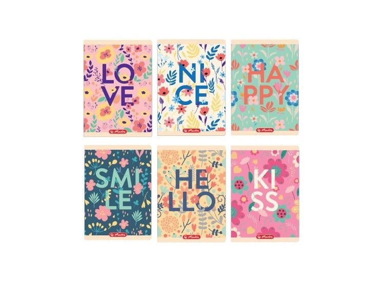 Herlitz Romantic 3D UV A5 60lapos vonalas füzet