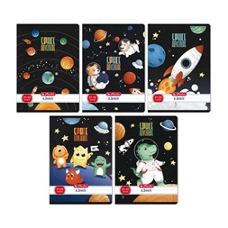 Herlitz Space Adventure A5 21-32 vonalas füzet