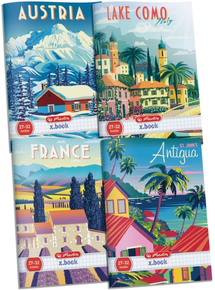 Herlitz Travel A5 27-32 kockás füzet