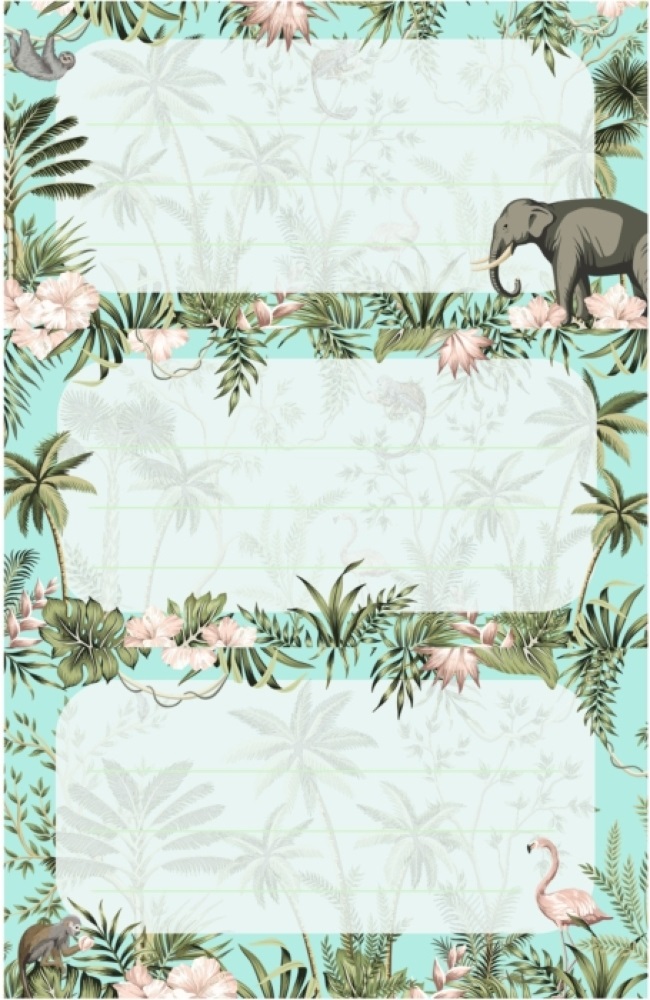 Herlitz Tropical 9db füzetcímke