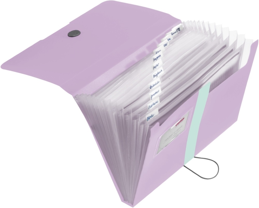 Herlitz easy orga to go Pastels lila PP A4 rekeszes mappa