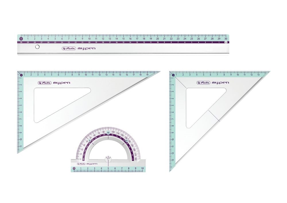 Herlitz my.pen 4db-os vonalzókészlet