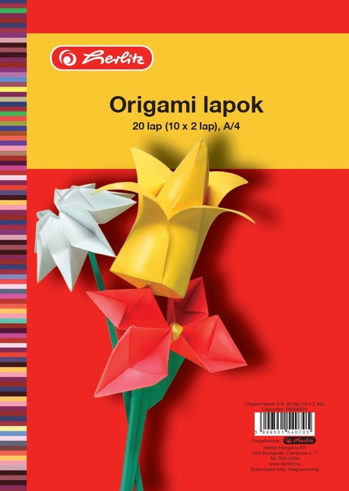 Herlitz A4 20ív origami lap