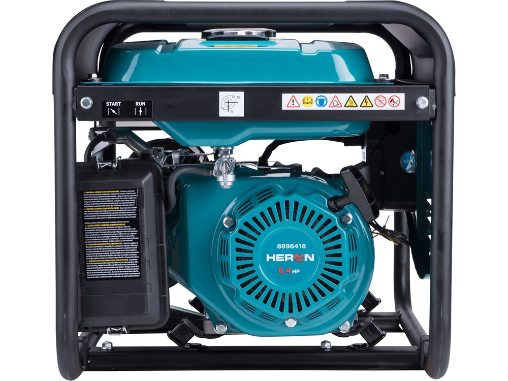Heron max 2600 VA, egyfázisú benzinmotoros áramfejlesztő