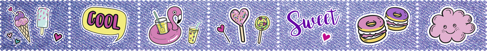 Heyda Candy bélyeg dekor ragasztószalag