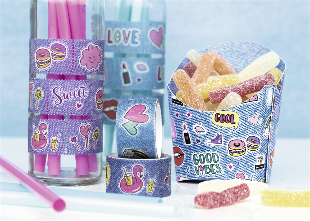 Heyda Candy bélyeg dekor ragasztószalag