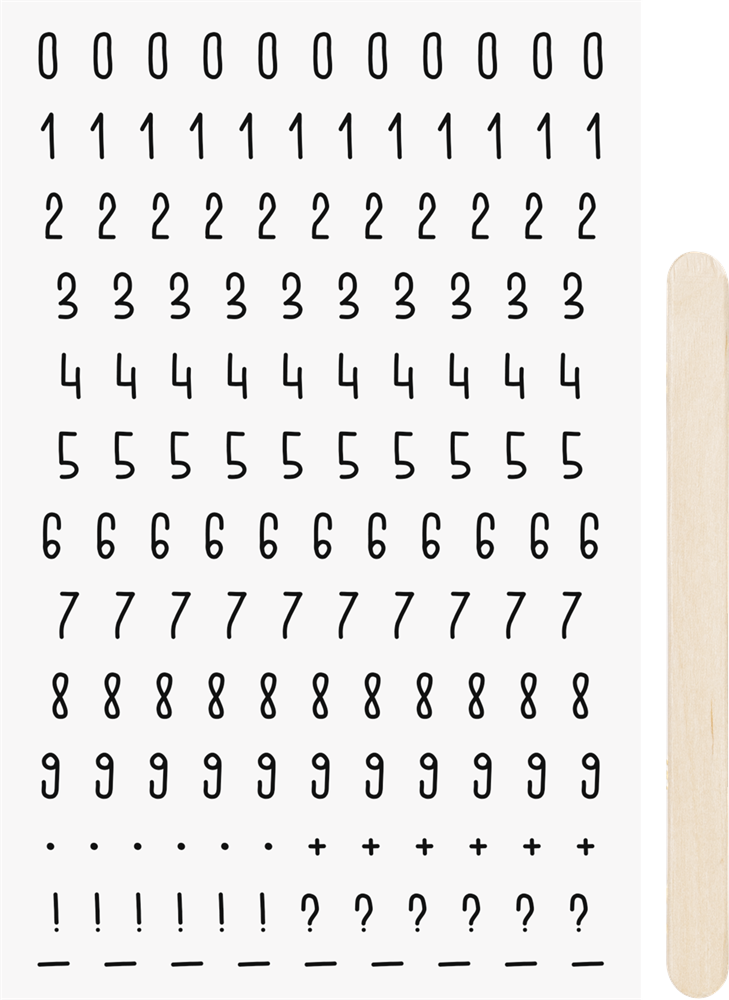 Heyda Numbers simítható matricacsomag