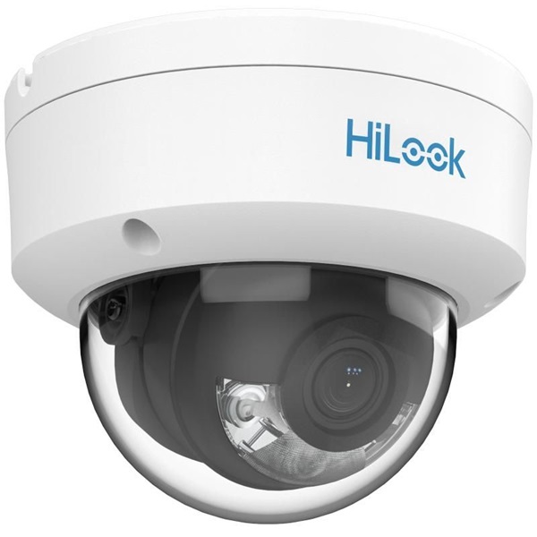 HiLook IPC-D129HA(2.8mm) /Kültéri/2MP/2,8mm/Láthatófény 30m/DWDR/IK08/MD 2.0/ColorVu PoE IP dóm kamera