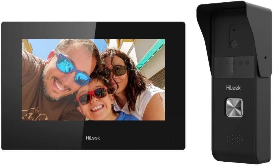 HiLook VI-K23P /7" Wifi PoE beltéri/2MP 4 vezetékes kültéri/Felületre szerelhető/ egylakásos Hybrid kaputelefon szett