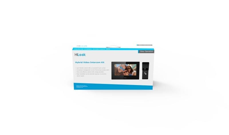 HiLook VI-K23P /7" Wifi PoE beltéri/2MP 4 vezetékes kültéri/Felületre szerelhető/ egylakásos Hybrid kaputelefon szett