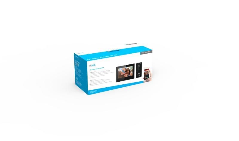 HiLook VI-K43P /7" Wifi PoE beltéri/2MP PoE kültéri/Felületre szerelhető/ egylakásos IP kaputelefon szett