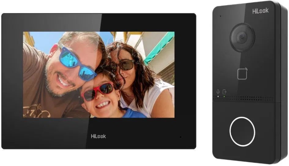HiLook VI-K43P /7" Wifi PoE beltéri/2MP PoE kültéri/Felületre szerelhető/ egylakásos IP kaputelefon szett