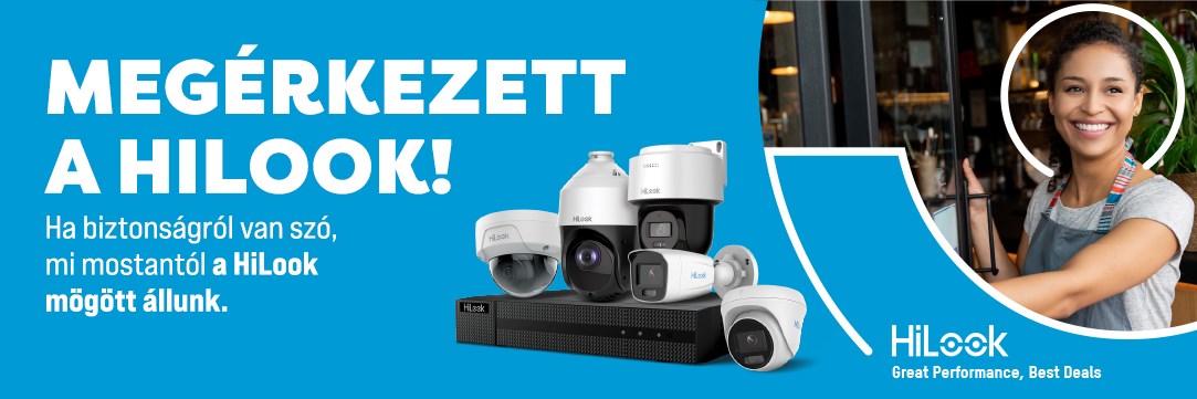 HiLook biztonságtechnikai termékportfólió hivatalos disztribútora lettünk!