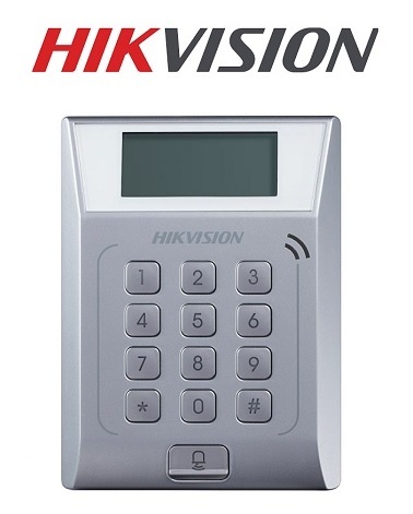 Hikvision DS-K1T802M Mifare(13.56Mhz), LCD, kártya/kód, RJ45 beléptető vezérlő