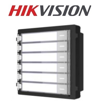 Hikvision DS-KD-KK 6 lakásos bővítő modul DS-KD8003-IME1 moduláris video kaputelefon kültéri egységhez