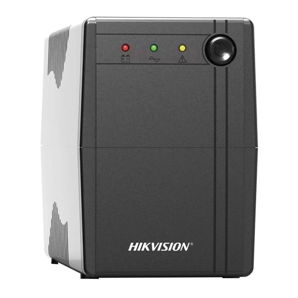 Hikvision DS-UPS1000 1000 VA/600 W, beépített akkumulátor 12V/9Ah, 2 db Schuko(DIN), Szünetmentes tápegység (Újszerű)