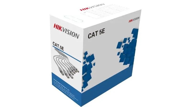 Hikvision DS-1LN5E-E/E (Cat5e, PVC, oxigénmentes réz, szürke, 305m) UTP fali kábel