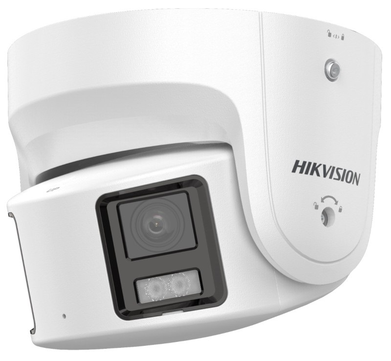 Hikvision DS-2CD2387G2P-LSU/SL(4MM) 8 MP fix ColorVu AcuSense, láthatófény, fény- és hangriasztás IP panoráma dómkamera
