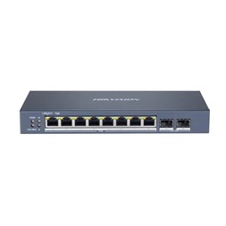 Hikvision DS-3E1510P-SI 10 portos Gbit PoE switch (110 W), 8 PoE + 2 SFP uplink port, smart menedzselhető